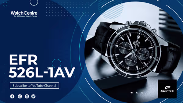 Edifice EFR-526L-1AV Black Standard Chronograph Watch Review