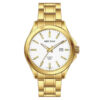 Rhythm GS1609S06 golden stainless steel & white analog dial men’s gift watch