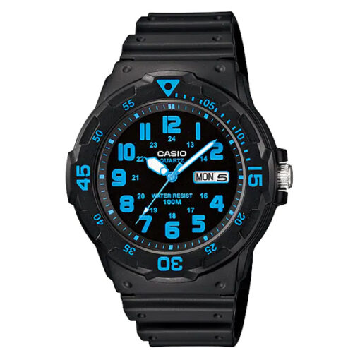 Casio MRW-200H-2B black resin band & numeric dial youth classical watch