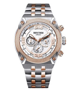 Rhythm S1412S03 Chronograph Two Tone Chain Luxury Watch