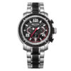 Rhythm S1413S02 Black Chronograph Dial Men's Fashion Watch