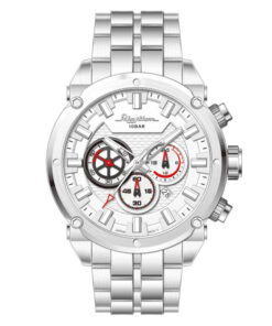 Rhythm SI1612S01 silver stainless steel chain & white chronograph dial men’s classical watch