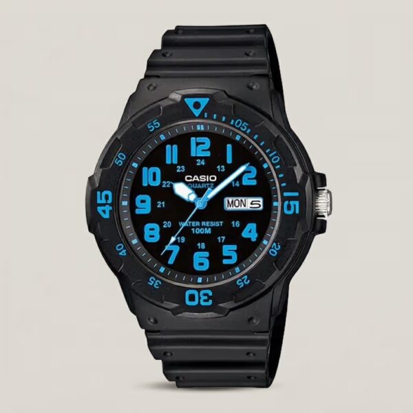 Casio MRW-200H-2B black resin band & numeric dial youth classical watch