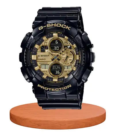 G-Shock GA-140GB-1A! black & golden combination men's analog digital wrist watch