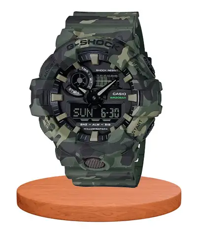 G-Shock GA-700CM-1A army camouflage analog digital dial men's wrist watch