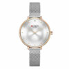 Curren 9029 silver mesh chain round analog dial ladies dress wrist watch