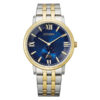 Citizen BE9176-76L two tone stainless steel chain blue analog dial men's luxury watch