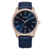 Citizen BH5003-00L blue calf leather strap round analog dial men's quartz watch