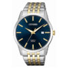 Citizen BI50006-81L two tone stainless steel chain blue analog dial men's dress watch