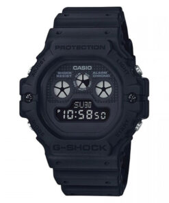 Casio G-Shock DW-5900BB-1D black resin band & square digital dial men's shock resistant wrist watch