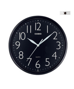 Casio IQ-05-1D black resin case analog numeric dial wall clock