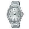 Casio MTP-V005D-7B4 silver stainless steel chain & silver analog dial men’s standard watch