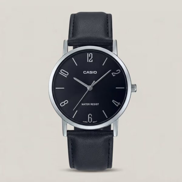casio-mens-black-dial-black-leather-silver-case-watch