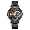 NaviForce NF9206 black stainless steel chain & round analog dial men's gift watch