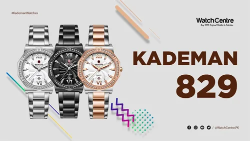 Kademan 829 ladies stylish wrist watches in stainless steel chain video review