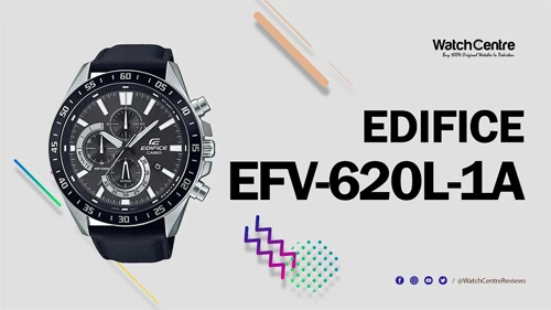 Edifice EFV-620L-1AV Black Chronograph Dress Watch Review