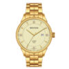 Rhythm GS1608S08 golden stainless steel band & analog dial ladies gift watch