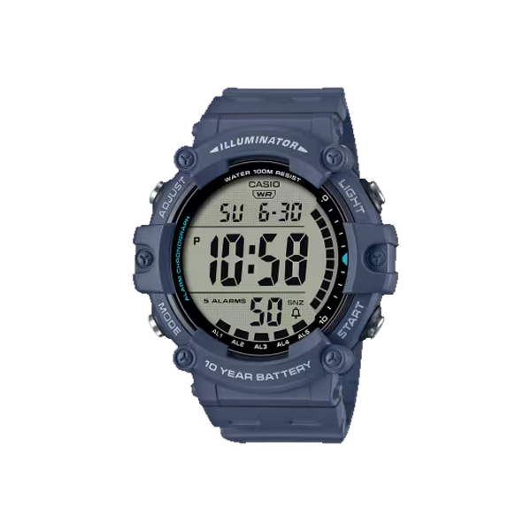Casio AE-1500WH-2A | Bold Blue Digital Watch with Big Display