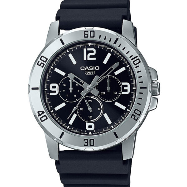 Casio MTP-VD300-1BU Multi Hand Resin Band Men's Gift Watch