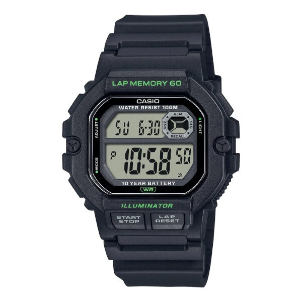 Casio WS-1400H-1A | 60 LAP Memory Digital Sports Wrist Watch