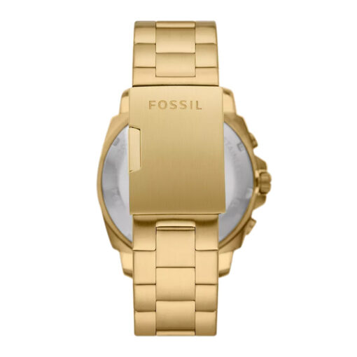 Fossil men's golden gift watch bracelet view