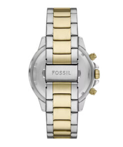 Fossil men's gift watch blue dial bracelet view