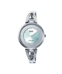 Q&Q F003A-005PY-bracelet-chain-stone-dial-female-bracelet-gift-fashion-watch