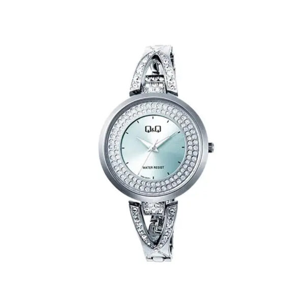 Q&Q F003A-005PY-bracelet-chain-stone-dial-female-bracelet-gift-fashion-watch