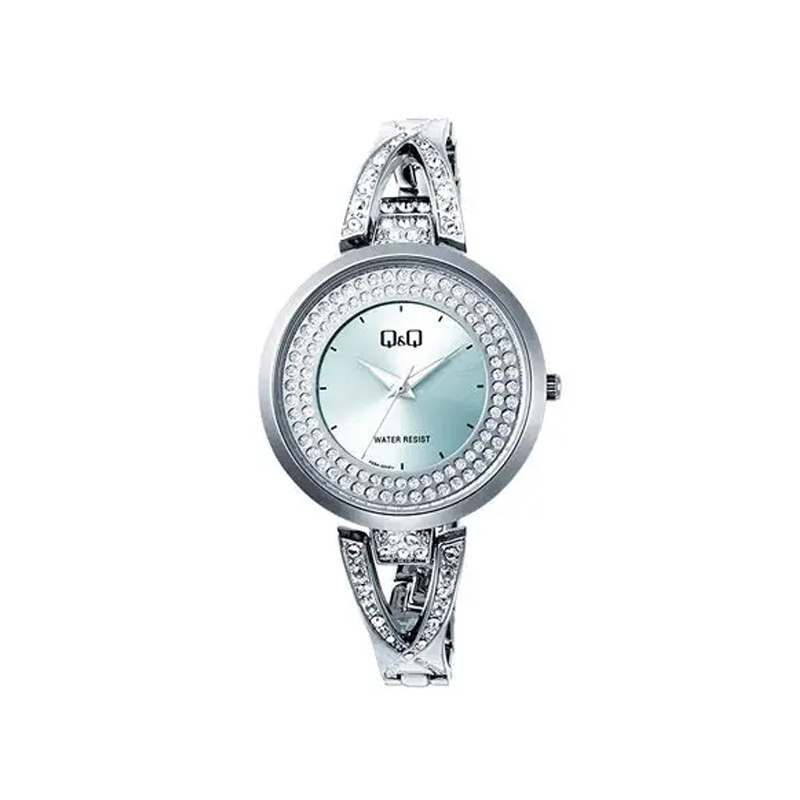 Q&Q F003A-005PY-bracelet-chain-stone-dial-female-bracelet-gift-fashion-watch
