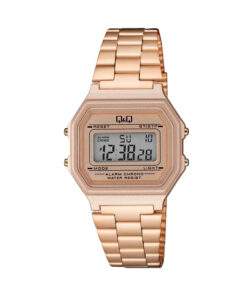Q&Q G17A-004JY-vintage-digital-rose-gole-bracelet-unisex-wrist-watch