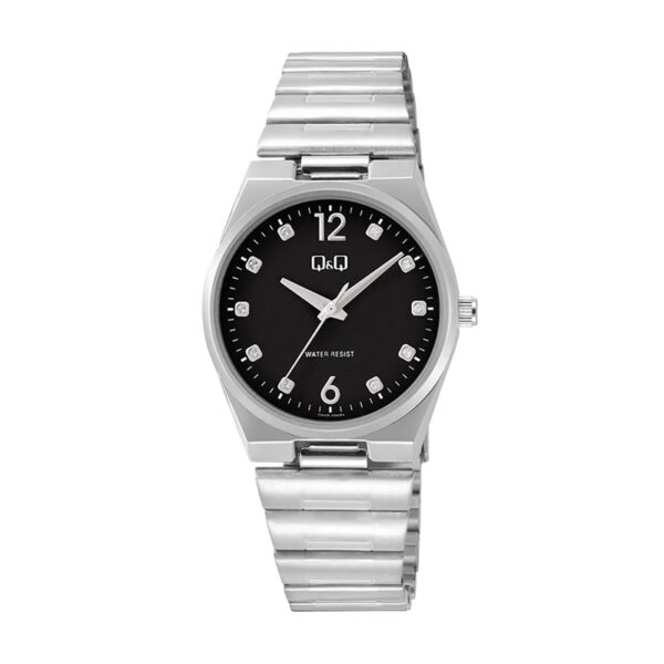 Q&Q-84B-006PY-black-analog-dial-female-fancy-gift-watch