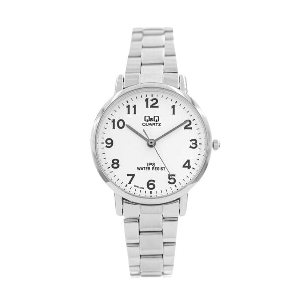 Q&Q QZ01J204Y-white-numaric-dial-round-dial-female-wrist-watch