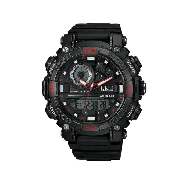 Q&Q-GW87J011Y-black-analog-digital-dial-mens-big-dial-wrist-watch