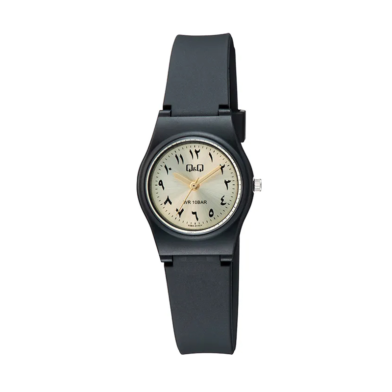 Q&Q-V28A-011VY-arabic-number-analog-golden-dial-women-wrist-watch