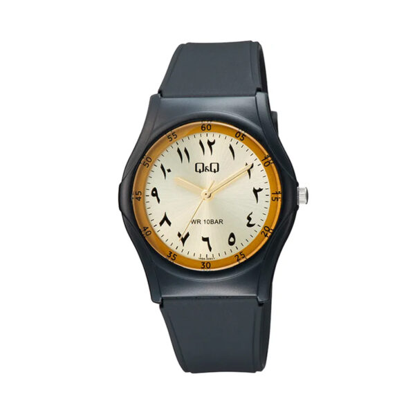 Q&Q-V45A-003VY-black-resin-band-arabic-number-analog-round-dial-mens-casual-wrist-watch