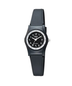 Q&Q-V46A-001VY-black-arabic-analog-dial-black-resin-band-women-casual-wear-wrist-watch