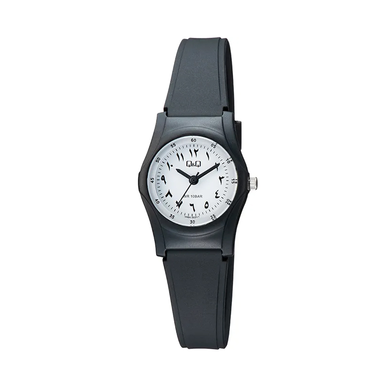 Q&Q-V46A-002VY-white-arabic-analog-dial-black-resin-band-women-casual-wear-wrist-watch