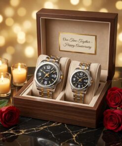 Original Casio Gold Silver Couple Watch Set in a premium gift box