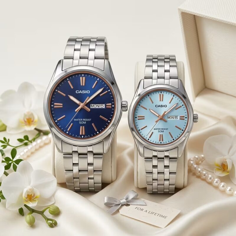 Casio MTP 1335D 2A2 male watch and LTP 1335D 2A ladies watch gift set pakistan