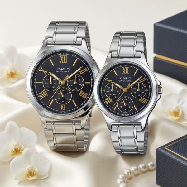 Casio Luxury Multifunction Couple Watch Set | Premium Wedding Gift Watches Pakistan