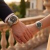 Premium Wedding Gift Watches for Couples showcased on couple wrists