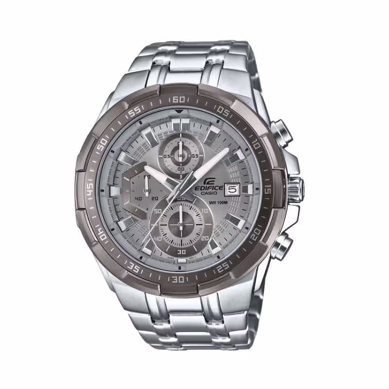 Casio Edifice EFR-539DE-8AV Chronograph Men's Watch Gray Dial Stainless Steel | Original Edifice Pakistan
