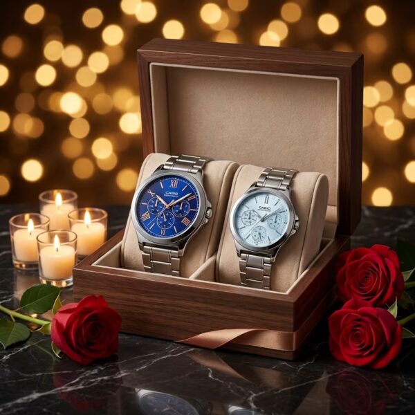 Premium Anniversary Gift Watch Set Pakistan in a premium gift box