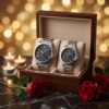 Premium Couple Gift Watches with Day Date Display