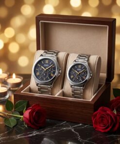 Premium Couple Gift Watches with Day Date Display