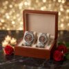 Brown Dial Anniversary Gift Watch Set in a premium gift box