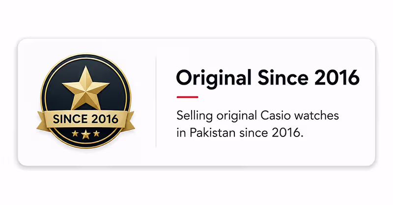 WatchCentre.PK is selling original Casio watches since 2016