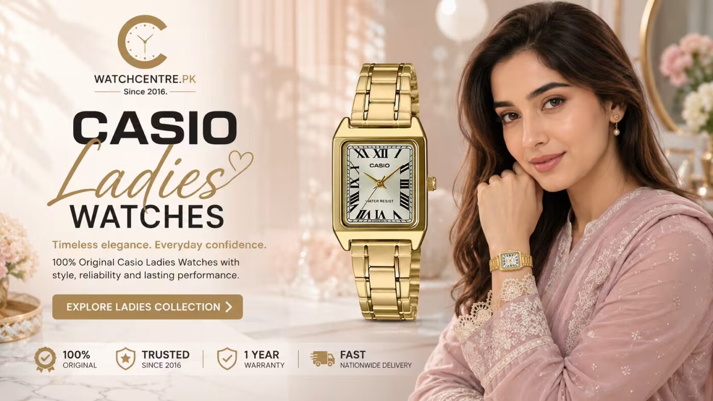 Casio Ladies Watches Pakistan Banner Watch Centre PK