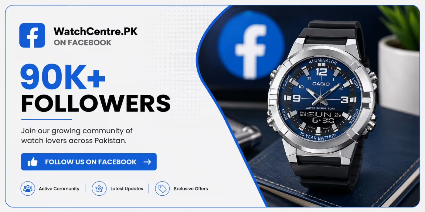 Follow WatchCentre.PK on Facebook