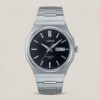 Casio MTP-E735D-1AV men's watch with black dial, day-date display, 50M water resistance and stainless steel band